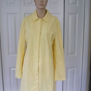 Raincoat Yellow Women's Size M